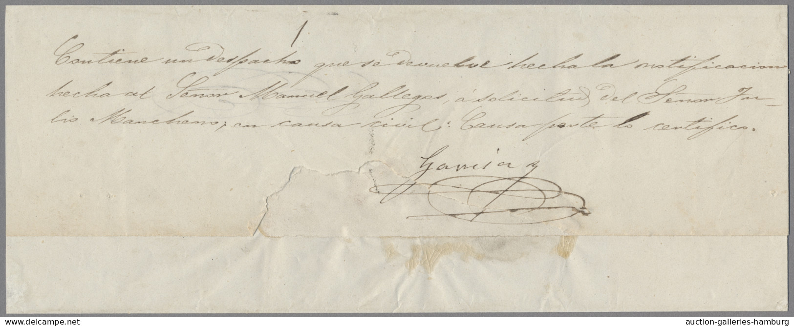 Ecuador: 1865, 1/2r Blue With Full To Large Margins All Around On Fine Cover Fro - Ecuador