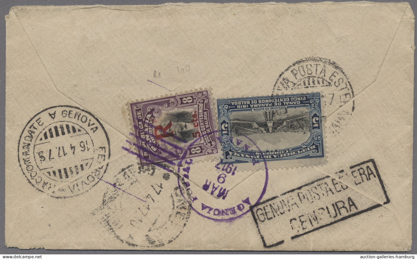 Panama: 1899-1917, Six Items With Regard To The Panama Canal A.o. Two Ppcs From - Panamá