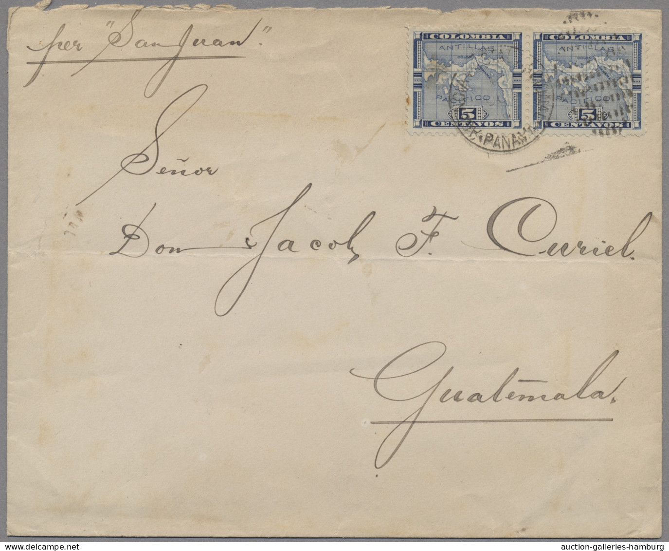 Panama: 1899-1917, Six Items With Regard To The Panama Canal A.o. Two Ppcs From - Panamá