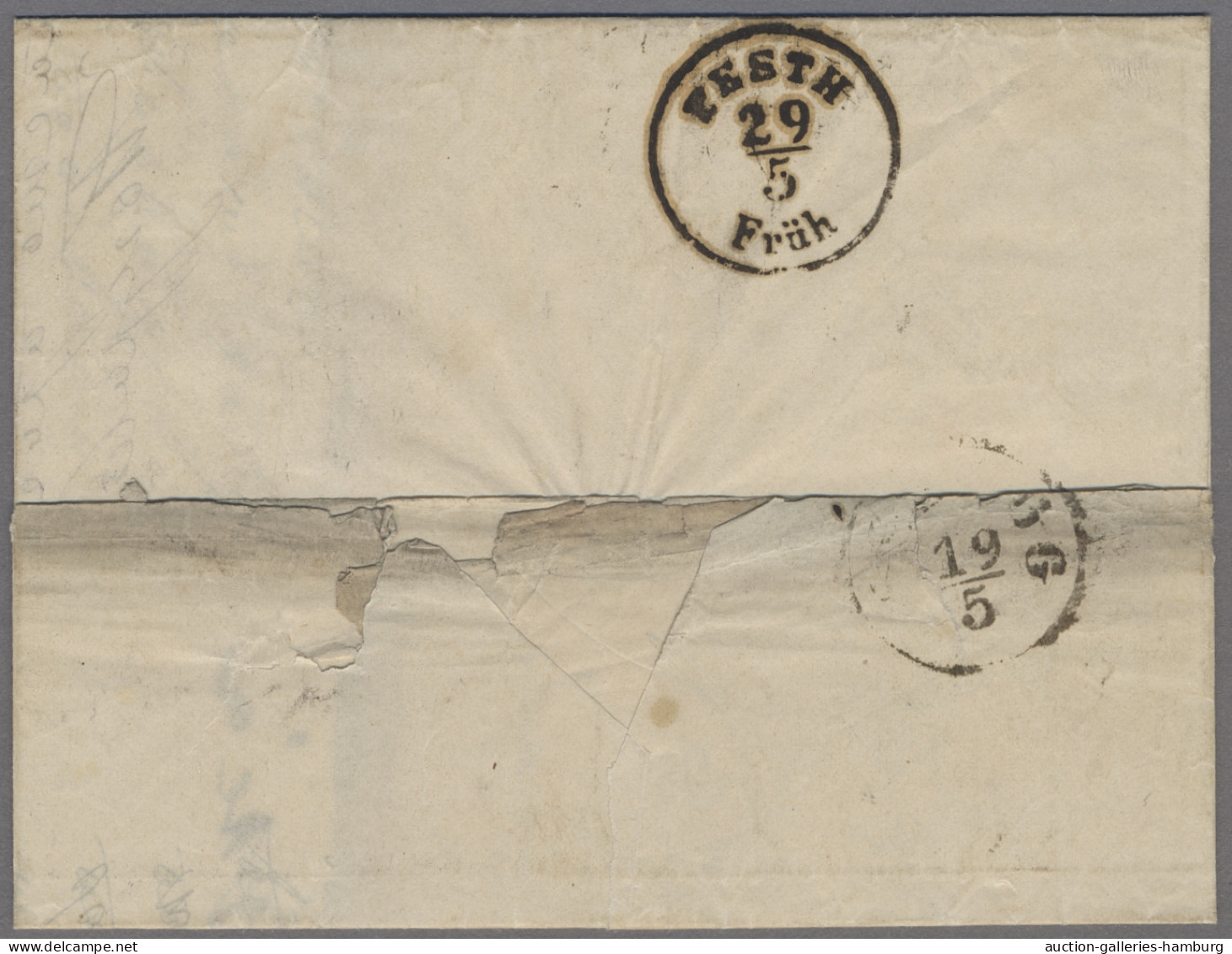 Bosnia+Herzegovina -  Pre Adhesives  / Stampless Covers: 1857, Brief Aus DERVENT - Bosnie-Herzegovine