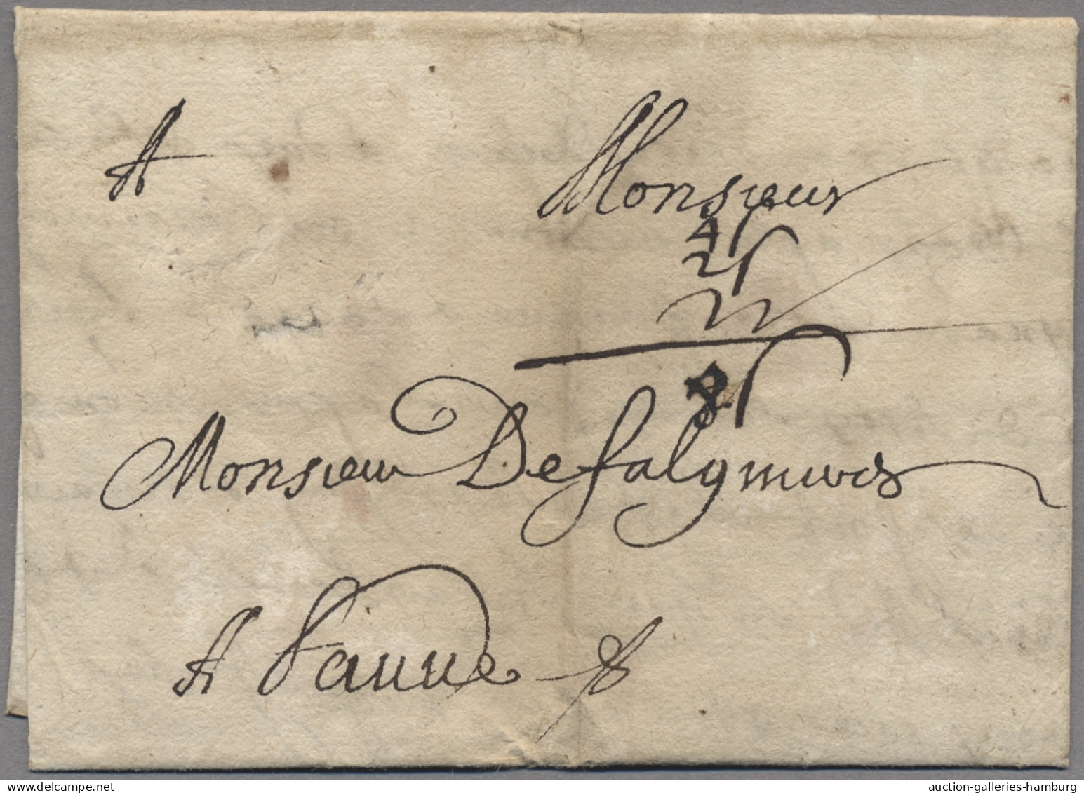 France -  Pre Adhesives  / Stampless Covers: 1668, 26.Juni, Brief Von CASTRES Na - 1701-1800: Precursores XVIII