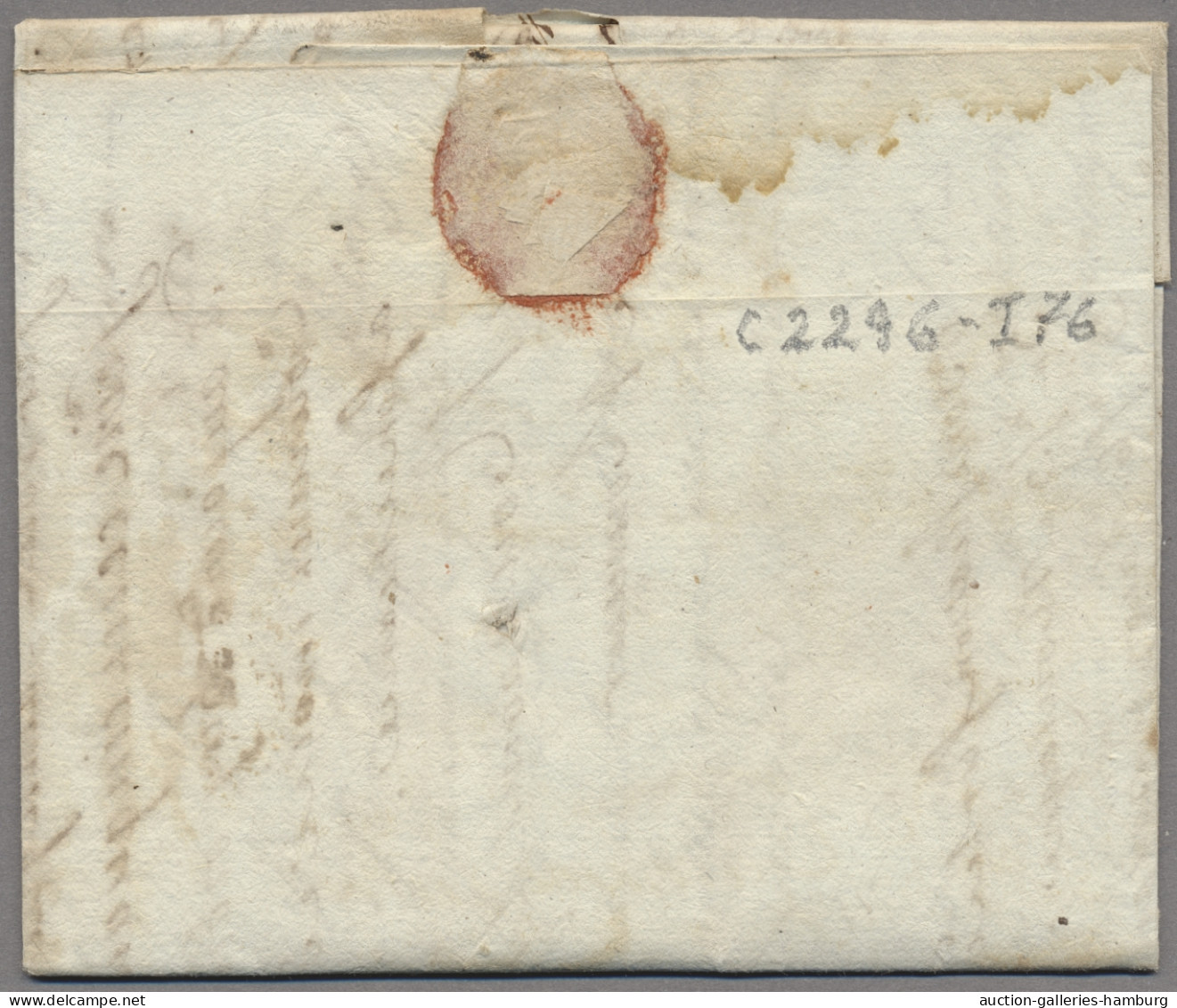 France -  Pre Adhesives  / Stampless Covers: 1695-1786, Internationale Post Nach - 1701-1800: Precursors XVIII