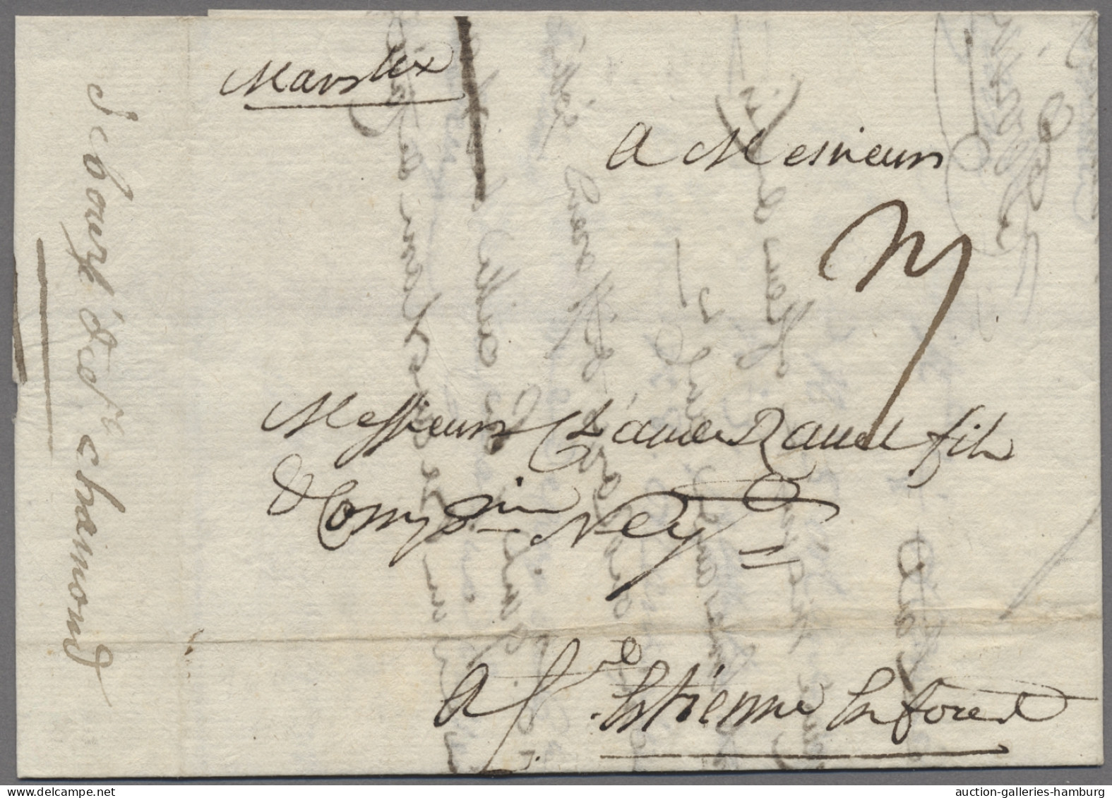 France -  Pre Adhesives  / Stampless Covers: 1764, Ein Sehr Früher "Deboursé"-Br - 1792-1815 : Departamentos Conquistados