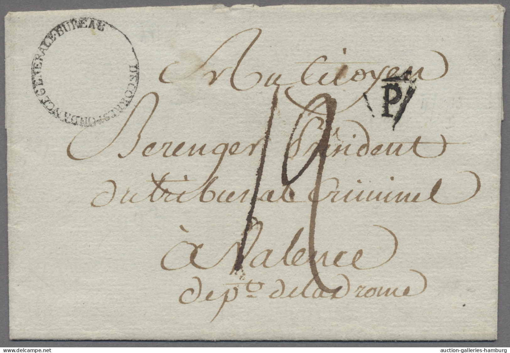 France -  Pre Adhesives  / Stampless Covers: 1788-1793, Drei Briefe "Royal Mail" - 1792-1815: Conquered Departments