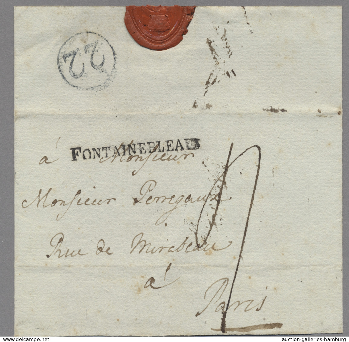 France -  Pre Adhesives  / Stampless Covers: 1791, Zwei Briefe Nach Paris Aus FO - 1792-1815 : Departamentos Conquistados