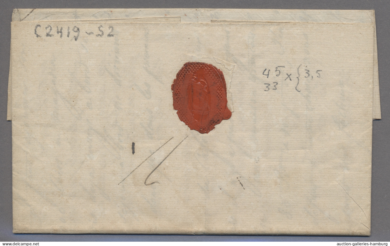 France -  Pre Adhesives  / Stampless Covers: 1820-1867, Eingangspost Aus ÜBERSEE - 1849-1876: Periodo Clásico