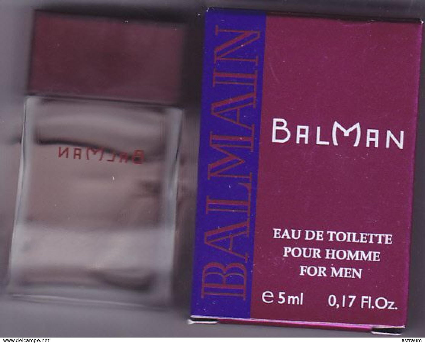 Miniature Vintage De Parfum - Balmain - For Men - EDT - Pleine Avec Boite 5ml - Miniaturen Herrendüfte (mit Verpackung)