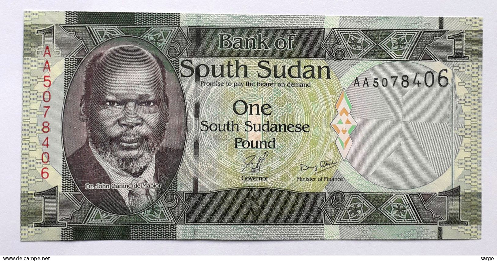 SOUTH SUDAN - SOUTH SUDANESE POUND  - P 5  (2011) - UNC -  BANKNOTES - PAPER MONEY - South Sudan