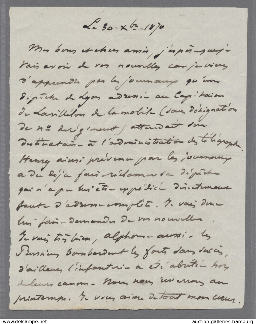 France - Ballon Monté: 1870, Ceres 20 C. Blau, Entwertet Mit Punktrautenstempel - Poste Aérienne