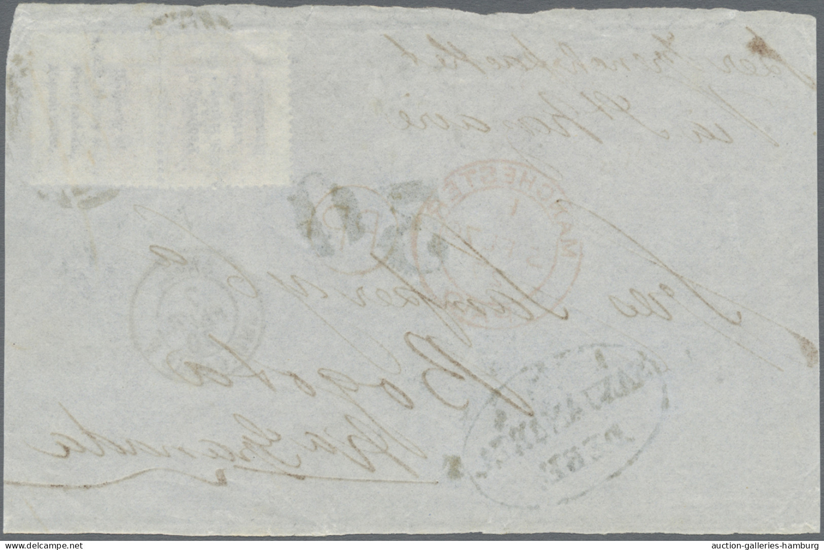 Great Britain: 1870/1872, Manchester-Bogota, Two Fronts Of Covers To Same Addres - Unclassified