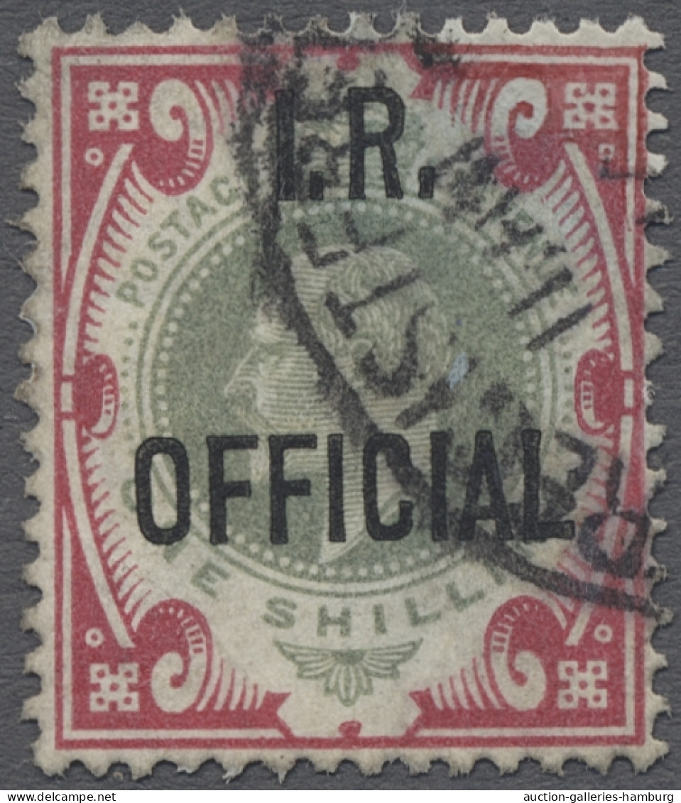 Great Britain - Service Stamps: 1902, I.R. OFFICIAL (Finanzministerium), Edward - Service