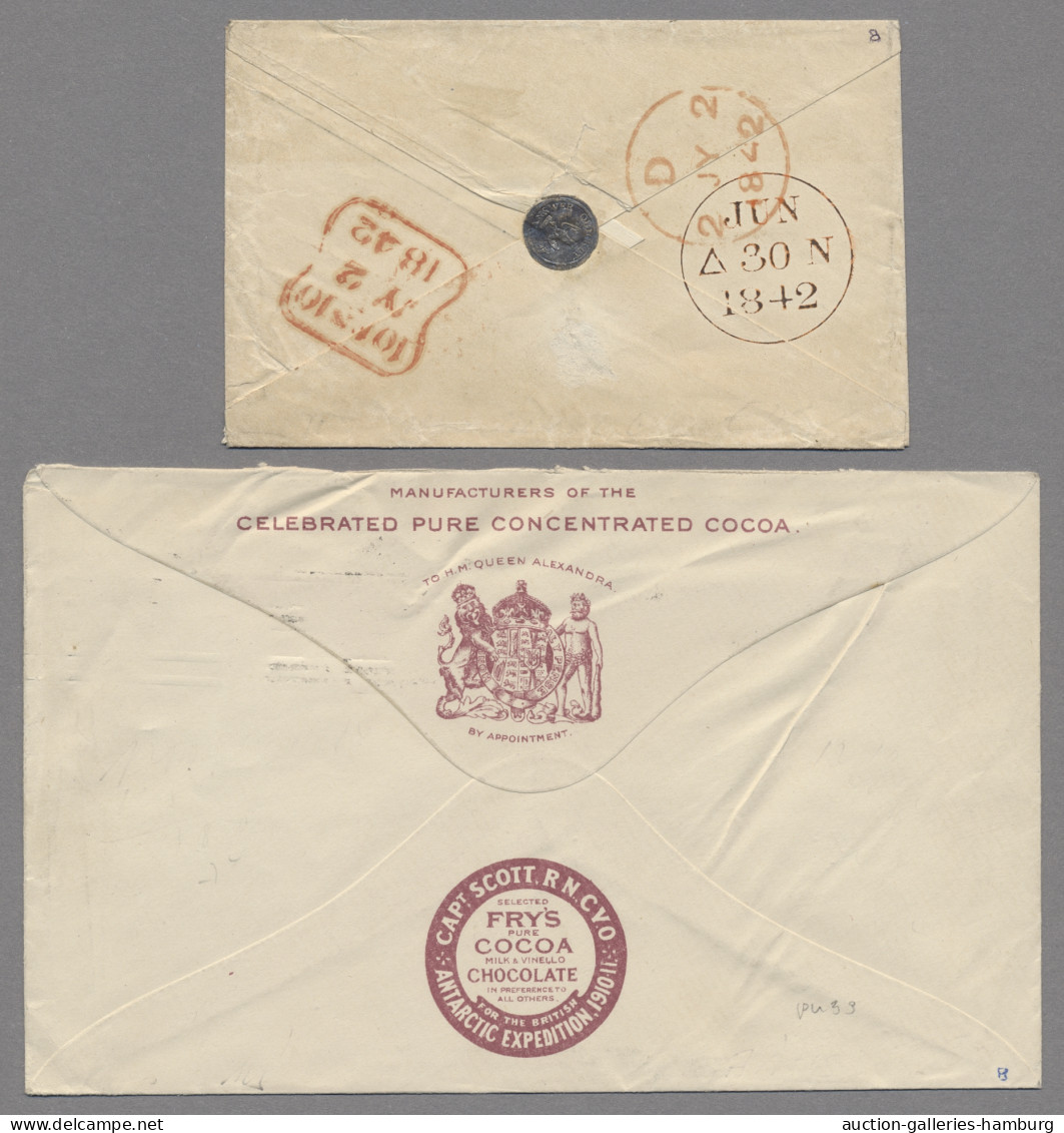 Great Britain - Postal Stationary: 1841-1910, Drei Interessante Stücke, Dabei Pr - Other