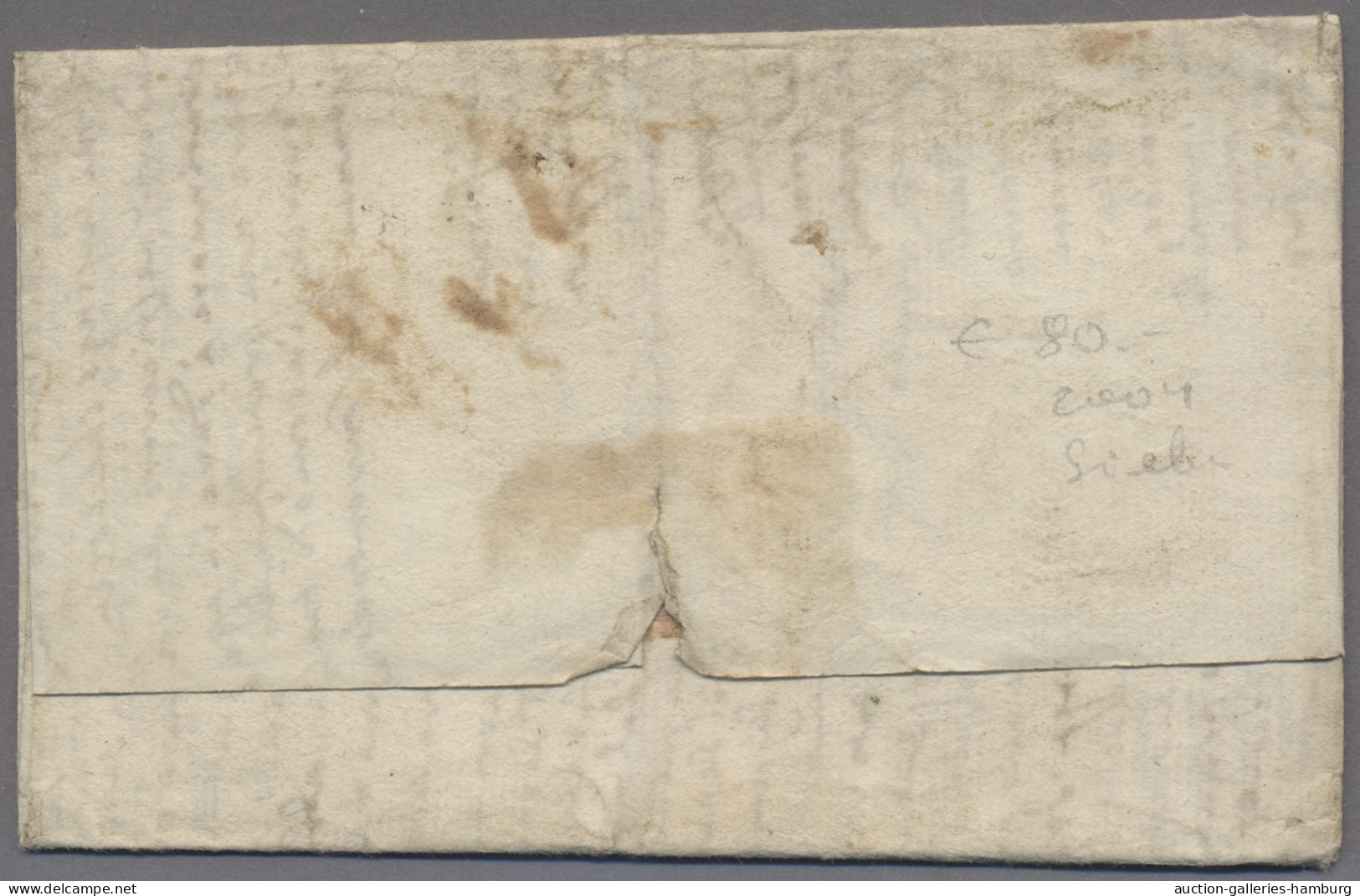 Italy -  Pre Adhesives  / Stampless Covers: 1775-1805, Postbüro Des Königsreiche - 1. ...-1850 Prephilately