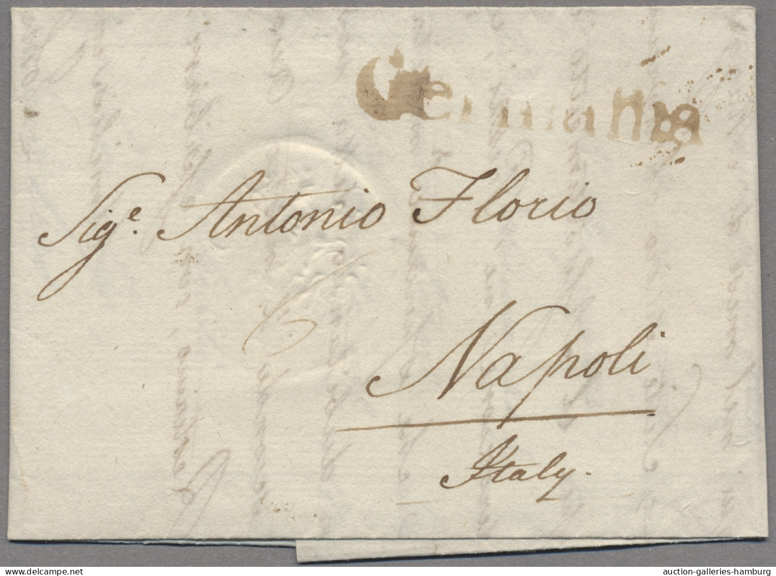 Italy -  Pre Adhesives  / Stampless Covers: 1793-1796, Postbüro Des Königreiches - ...-1850 Préphilatélie