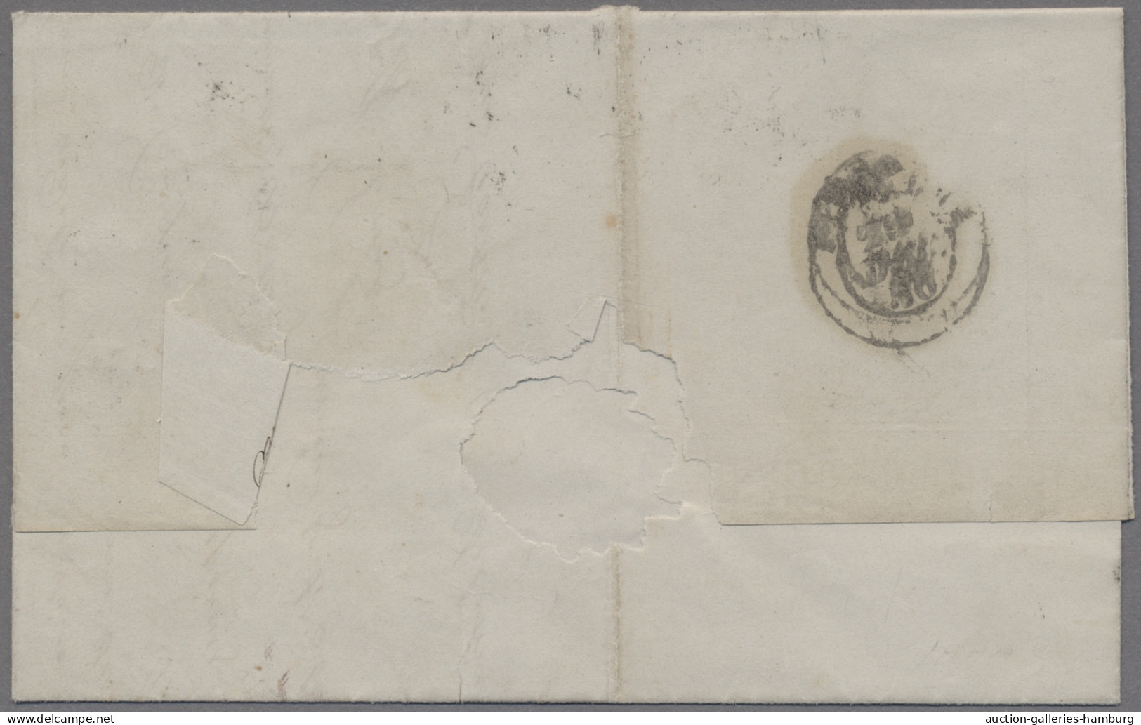Italian States - Tuskany: 1858, Löwe Mit Wappenschild, 4 Cr. Grün, Wz. 2, Farbfr - Toscane