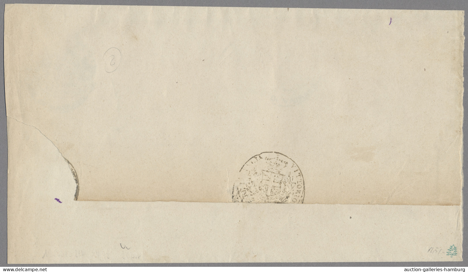 Italy - Post Marks: 1874ff., Dienstumschlag Der Gemeinde Vairano [Patenora] An D - Marcophilie