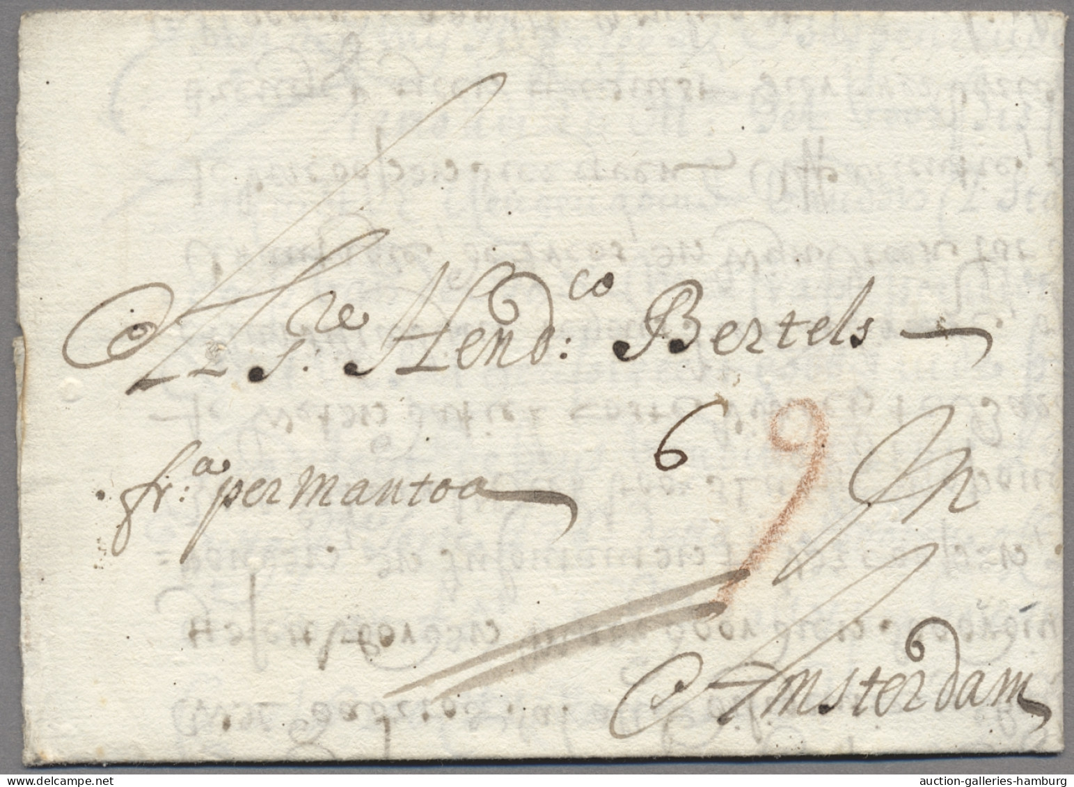 Netherlands -  Pre Adhesives  / Stampless Covers: 1671, Incoming Mail From Livor - ...-1852 Precursores