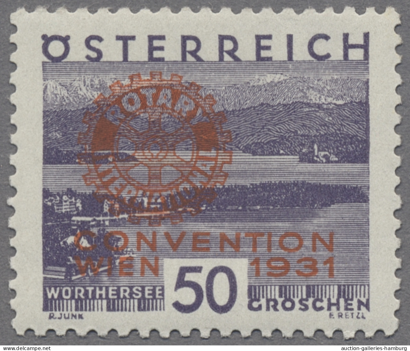 Österreich: 1931, "Rotary-Kongress" 6 Werte Komplett In Tadelloser Postfrischer - Unused Stamps