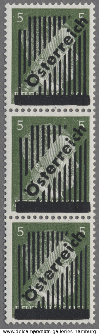 Österreich: 1945, III. Wiener Aushilfsausgabe 5 Pfg. Im Senkrechtem, Tadellos Po - Unused Stamps