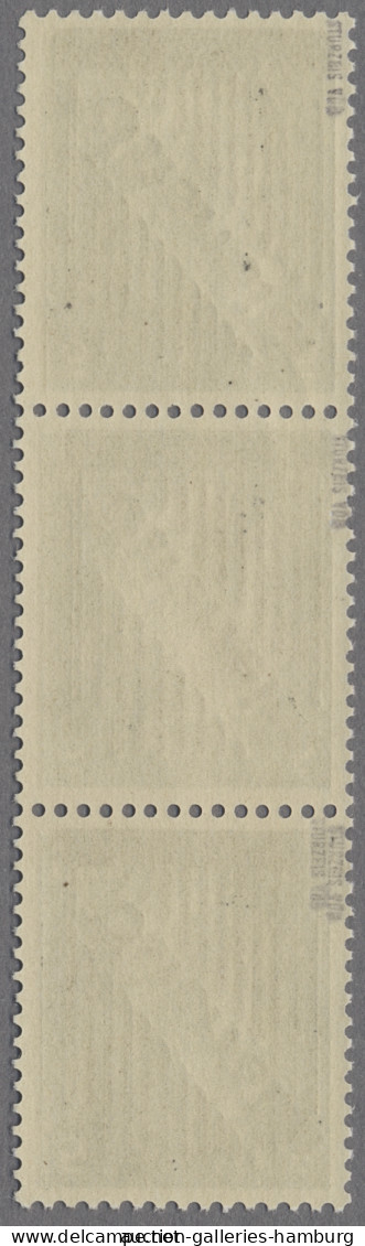 Österreich: 1945, III. Wiener Aushilfsausgabe 5 Pfg. Im Senkrechtem, Tadellos Po - Unused Stamps