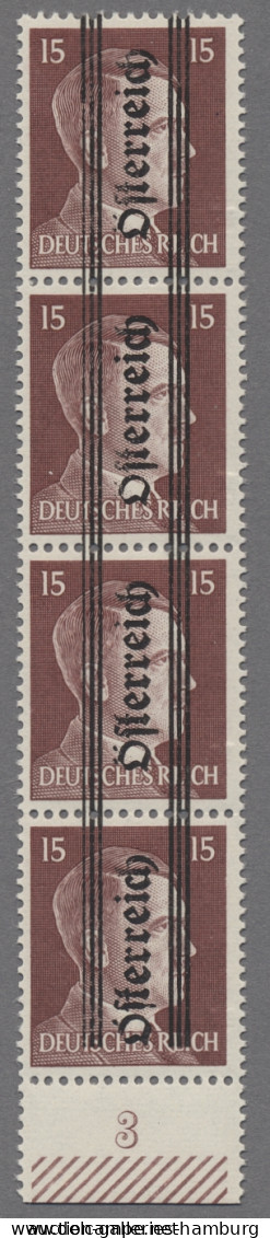 Österreich: 1945, Grazer Aushilfsausgabe 15 Pfg. Im Senkrechtem, Tadellos Postfr - Neufs