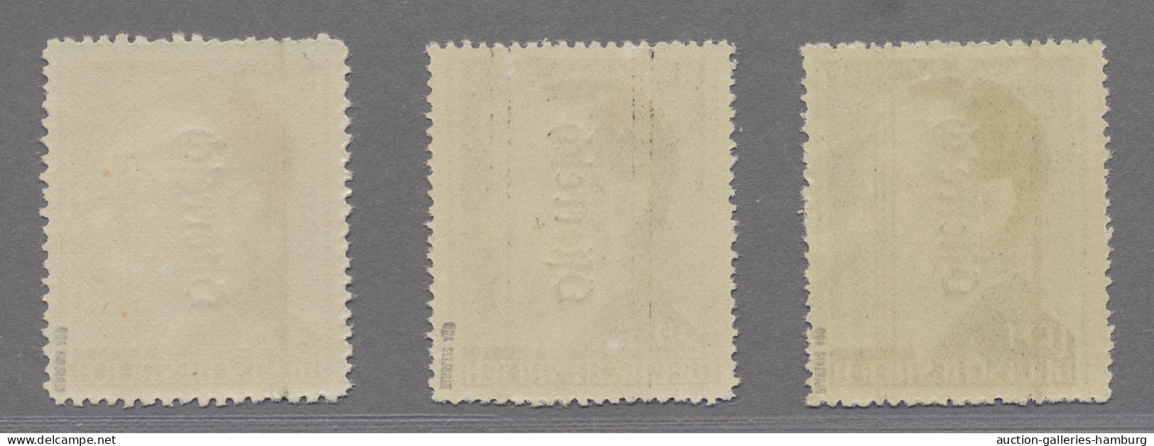Österreich: 1945, Grazer Aushilfsausgabe 1, 2, 3 Und 5 RM Mit Magerem Aufdruck, - Unused Stamps