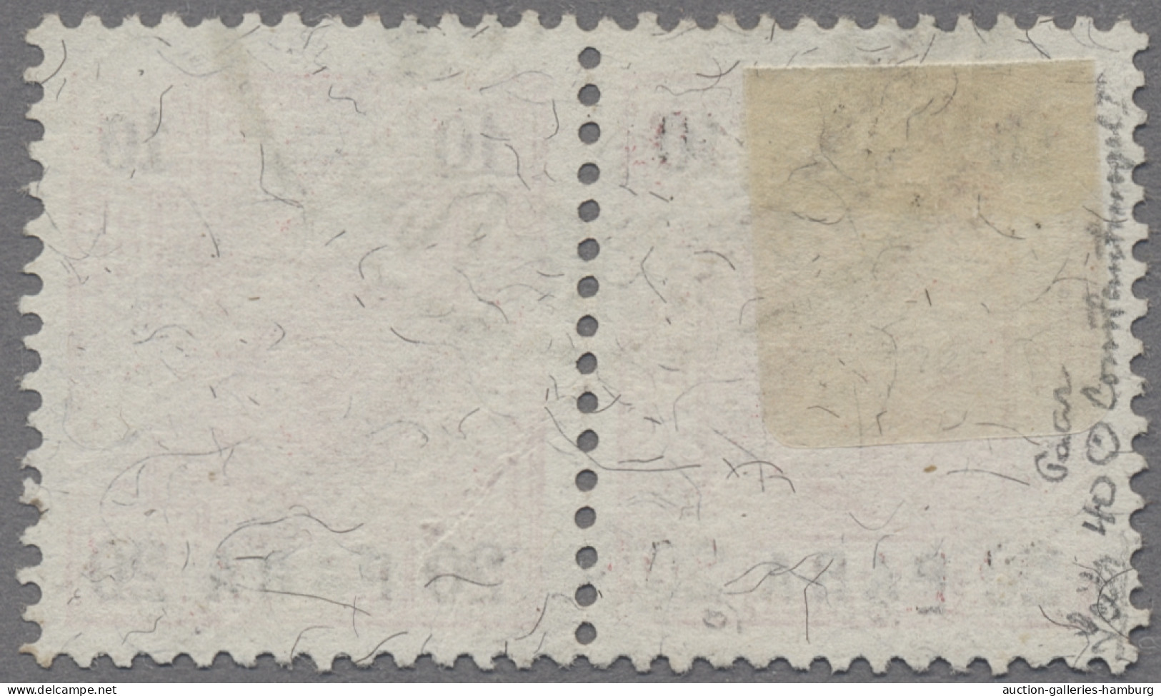 Österreichische Post In Der Levante: 1901, 20 Pa Auf 10 Kr Karmin/schwrz Auf Pap - Levant Autrichien
