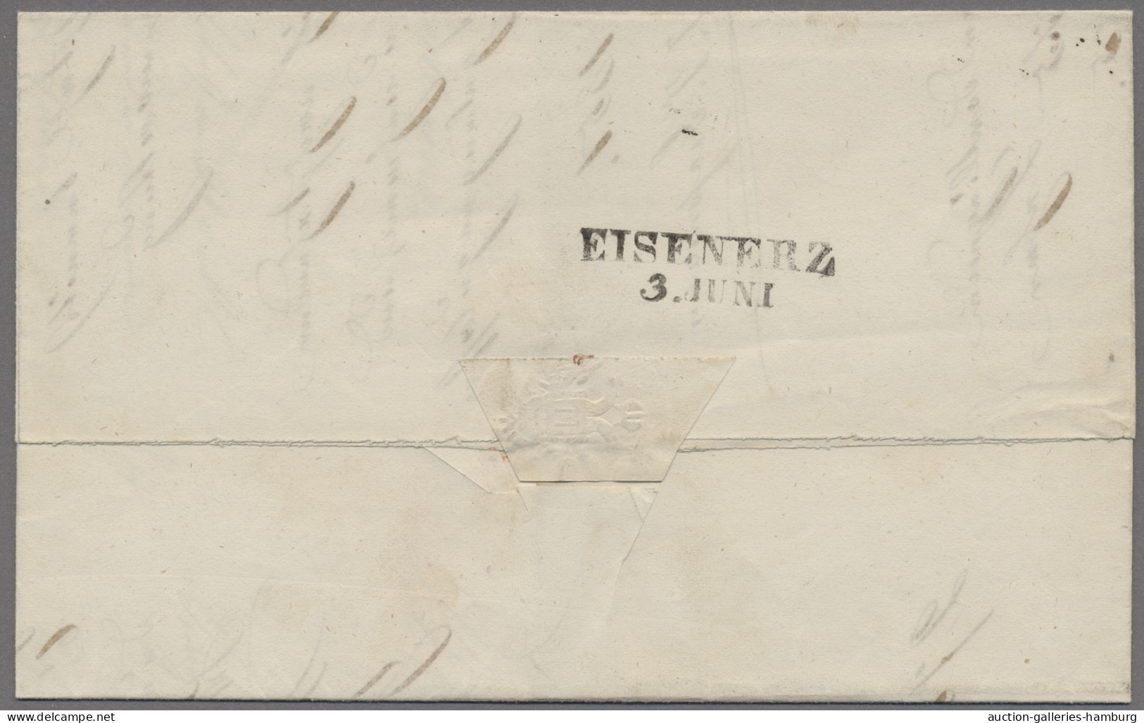 Österreich - Stempel: WAIDHOFEN A.d. IPS; 1850, Freimarke 3 Kreuzer Rot, Allseit - Franking Machines (EMA)