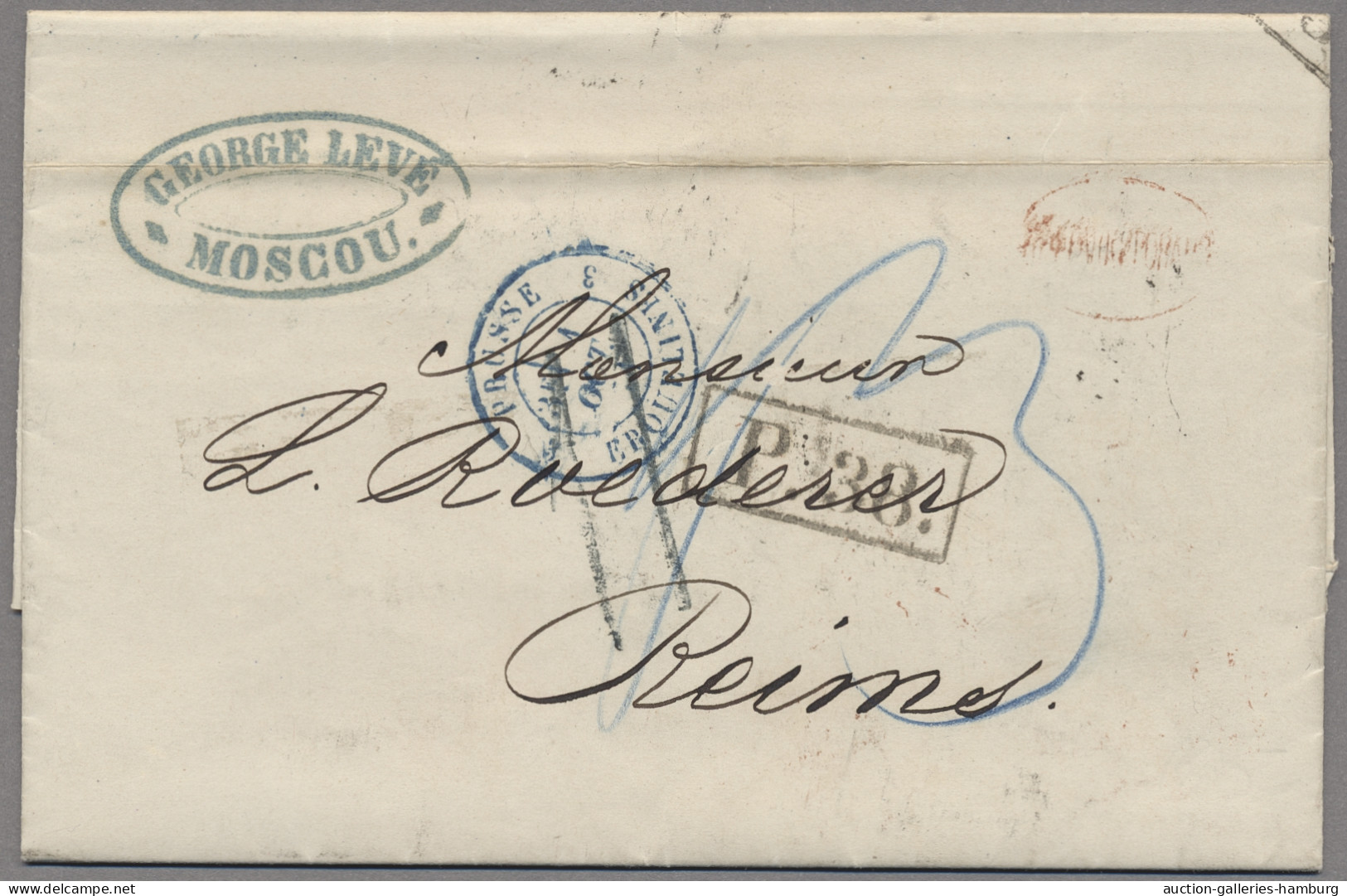 Russia -  Pre Adhesives  / Stampless Covers: 1862-1904, Vier Markenlose Briefe I - ...-1857 Préphilatélie