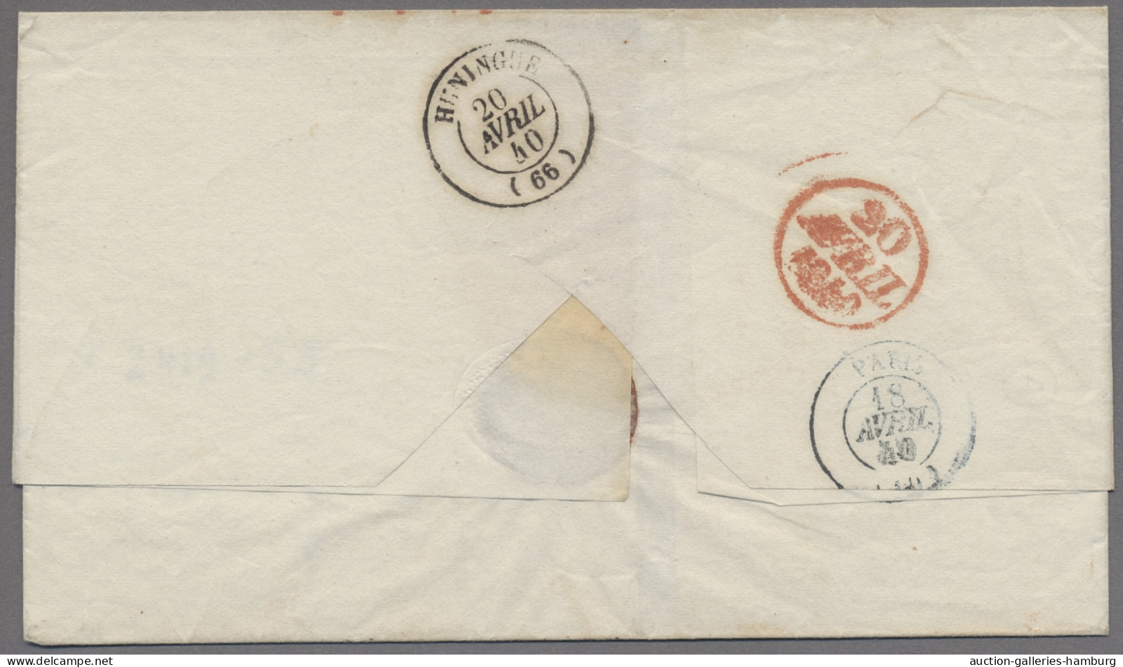 Schweiz - Vorphilatelie: 1840, 19.Feb., Eingangspost Aus BRASILIEN, Brief Aus Ri - ...-1845 Prephilately