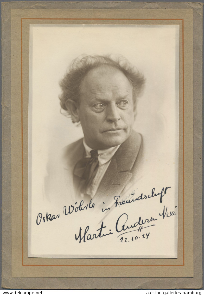 Autographen: NEXÖ, Martin Andersen, (1869-1954), Dänischer Schriftsteller, Eigen - Otros & Sin Clasificación
