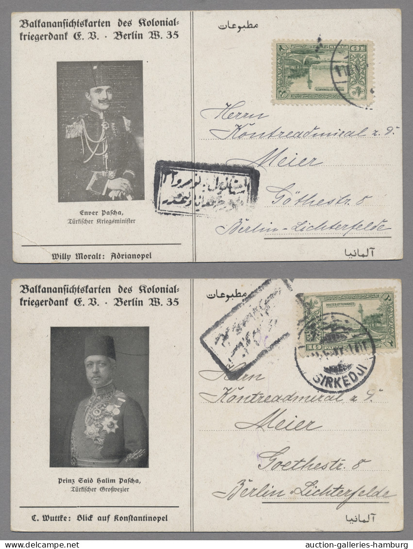 Ansichtskarten: Politik / Politics: 1. WELTKRIEG, 1917-1918, "Balkanansichtskart - Personajes