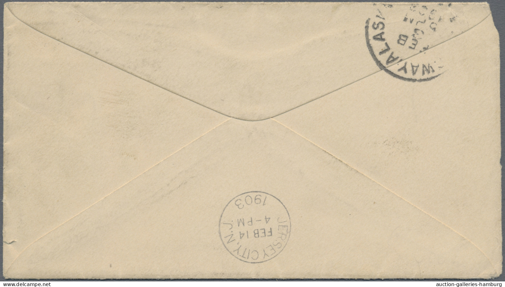 Thematics: Arctic: 1903, Alaska/Canada Winter Mail, Cover Bearing Washington 2c. - Otros