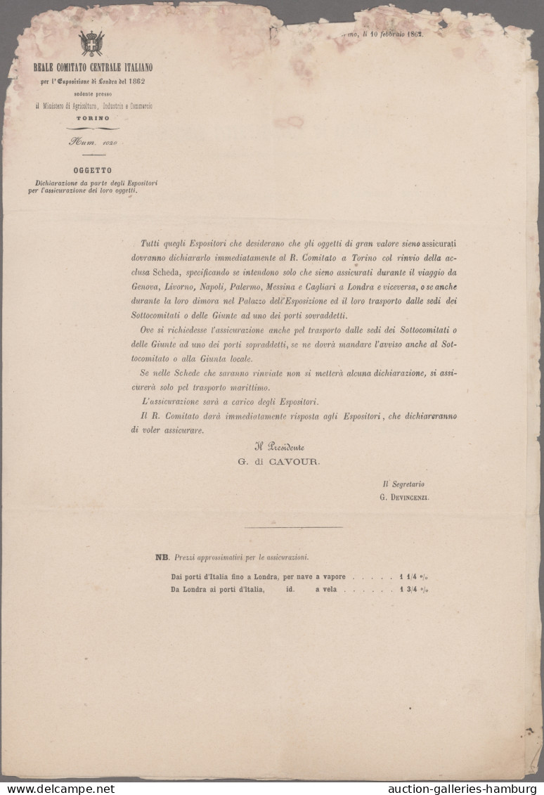 Thematics: Fairs, World Exhibitions: 1862, "International Exhibition In London", - Autres & Non Classés