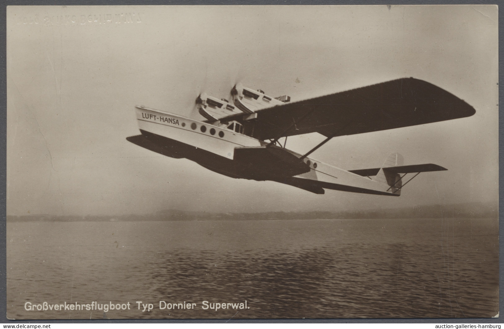 Air Mail - Germany: ELLY BEINHORN; 1932, Ansichtskarte Mit Abbildung Des "Großve - Airmail & Zeppelin