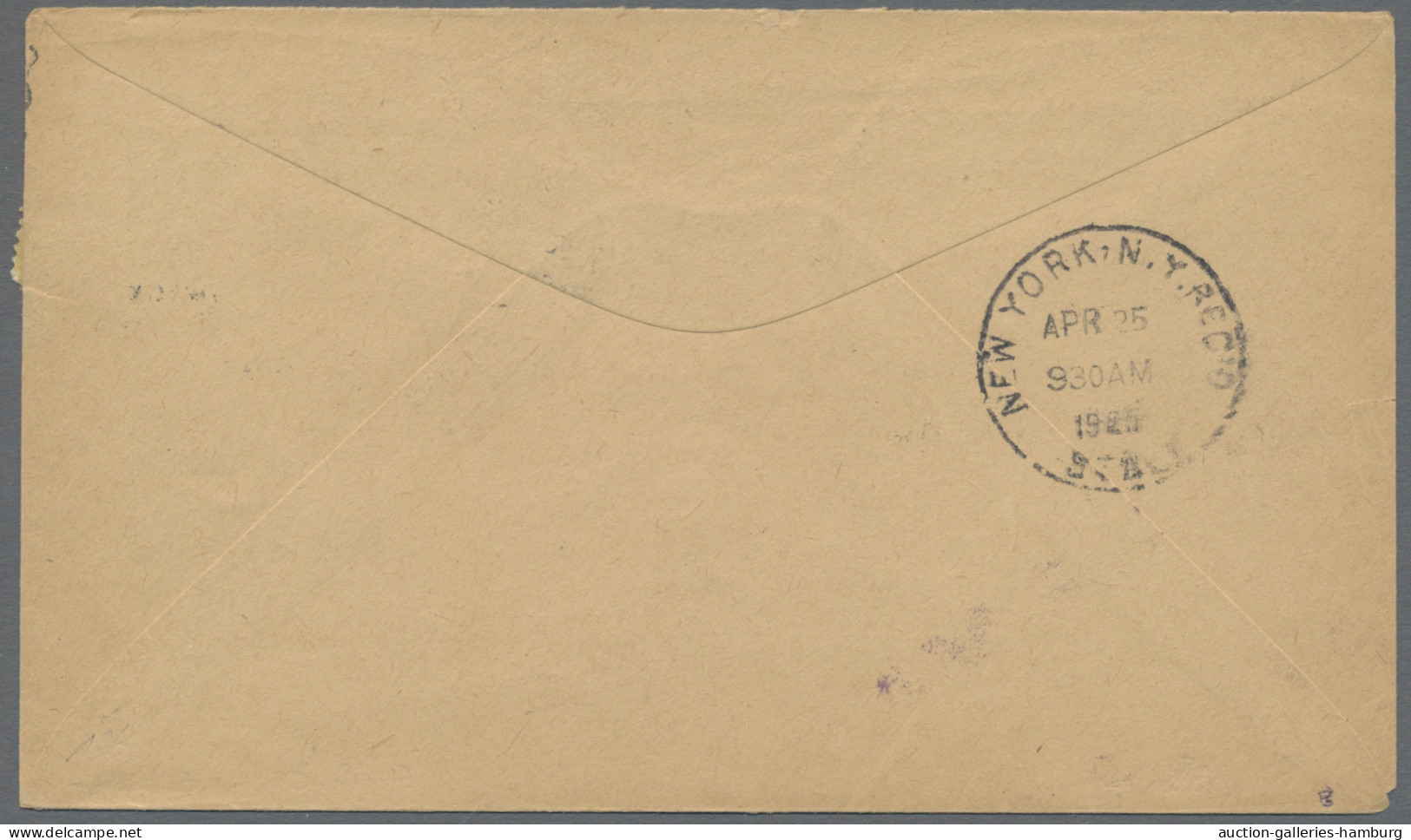 Zeppelin Mail - Overseas: 1925, "LOS ANGELES", Postfahrt Des Zu Reparationszweck - Zeppelines