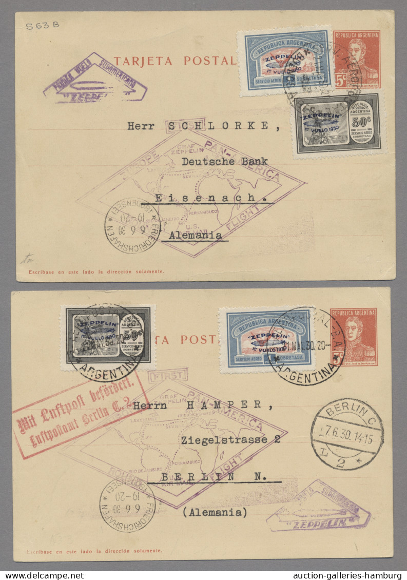 Zeppelin Mail - Overseas: 1930, SÜDAMERIKAFAHRT der Graf Zeppelin (LZ 127). Zusa