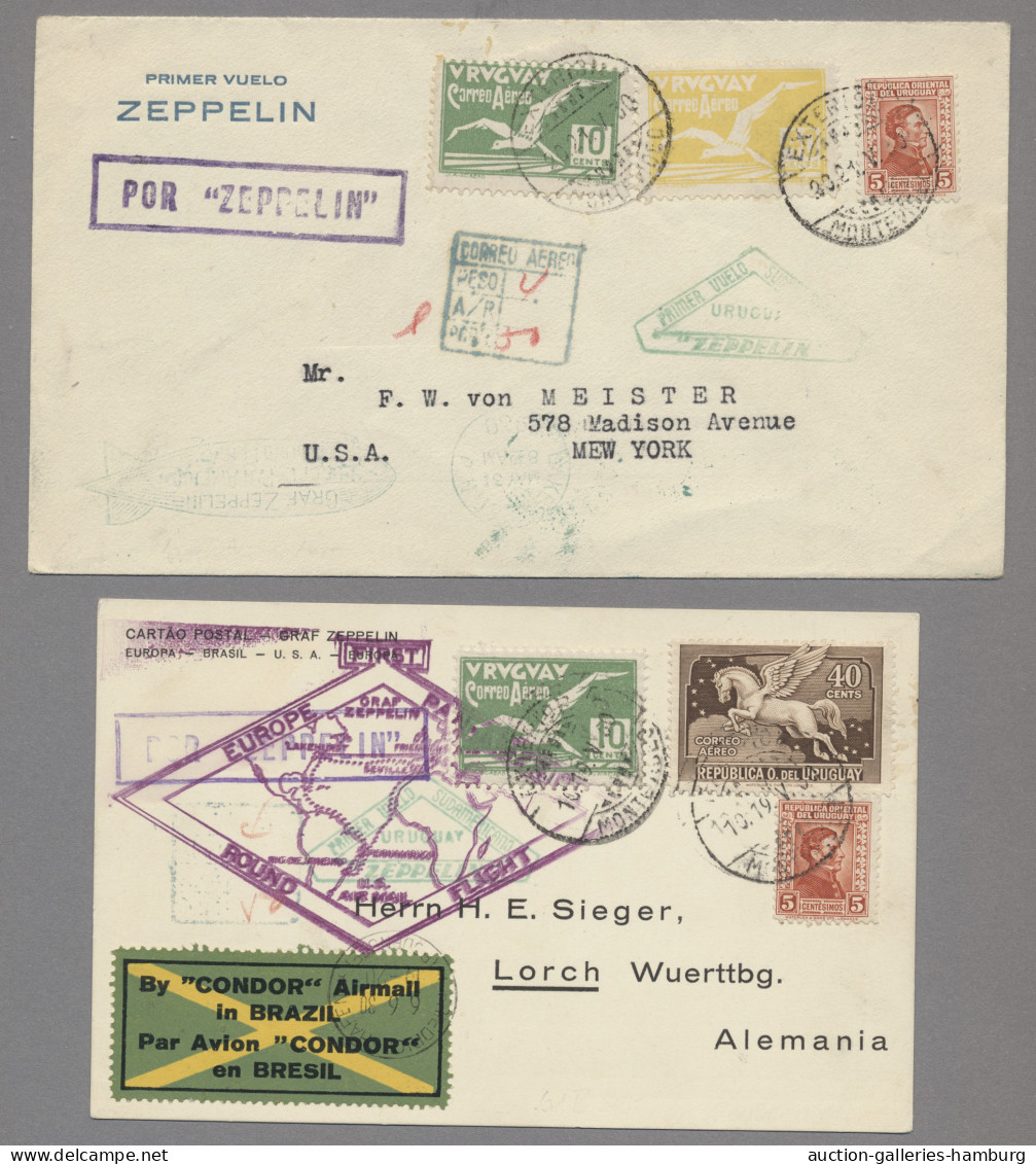 Zeppelin Mail - Overseas: 1930, SÜDAMERIKAFAHRT der Graf Zeppelin (LZ 127). Zusa