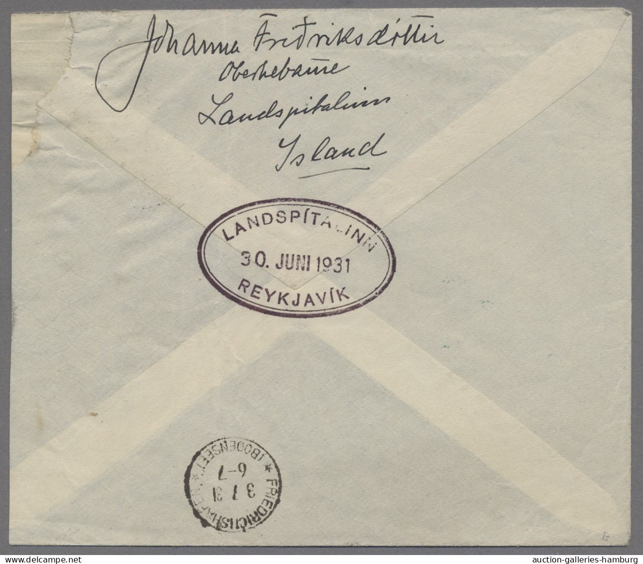 Zeppelin Mail - Europe: 1931, ISLANDFAHRT, 2 Kr. Mit Aufdruck "Zeppelin 1931" Al - Otros - Europa