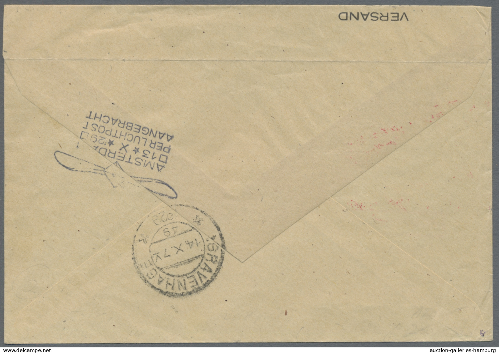 Zeppelin Mail - Germany: 1929, Hollandfahrt, Abwurf Amsterdam, Bordpost, Frankie - Airmail & Zeppelin