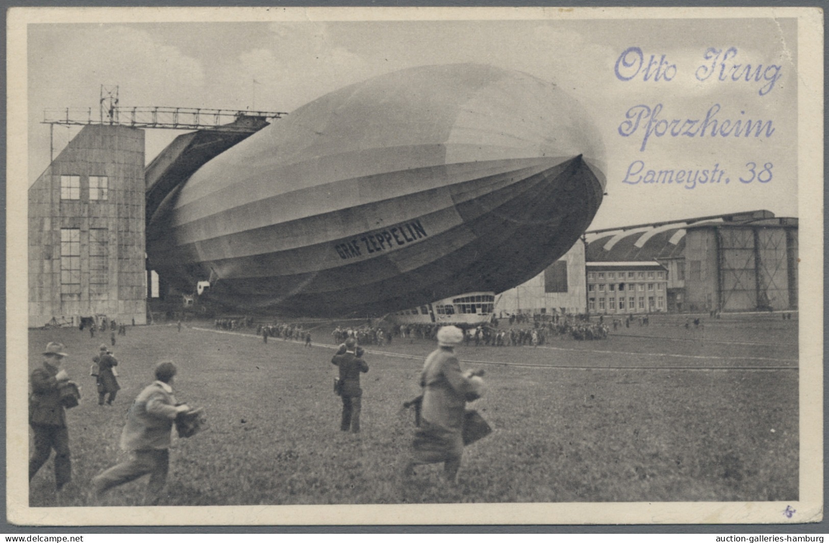 Zeppelin Mail - Germany: 1929, Fahrt Nach Böblingen. Flugpost Adler, 50 Pfg. (Mi - Correo Aéreo & Zeppelin