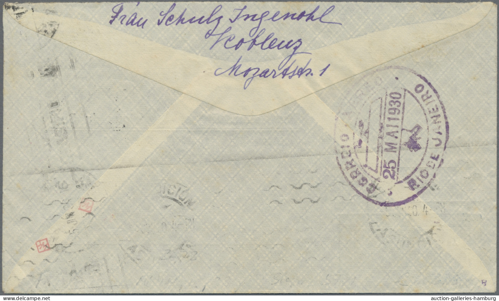 Zeppelin Mail - Germany: 1930, Südamerikafahrt, Friedrichshafen - Rio De Janeiro - Poste Aérienne & Zeppelin