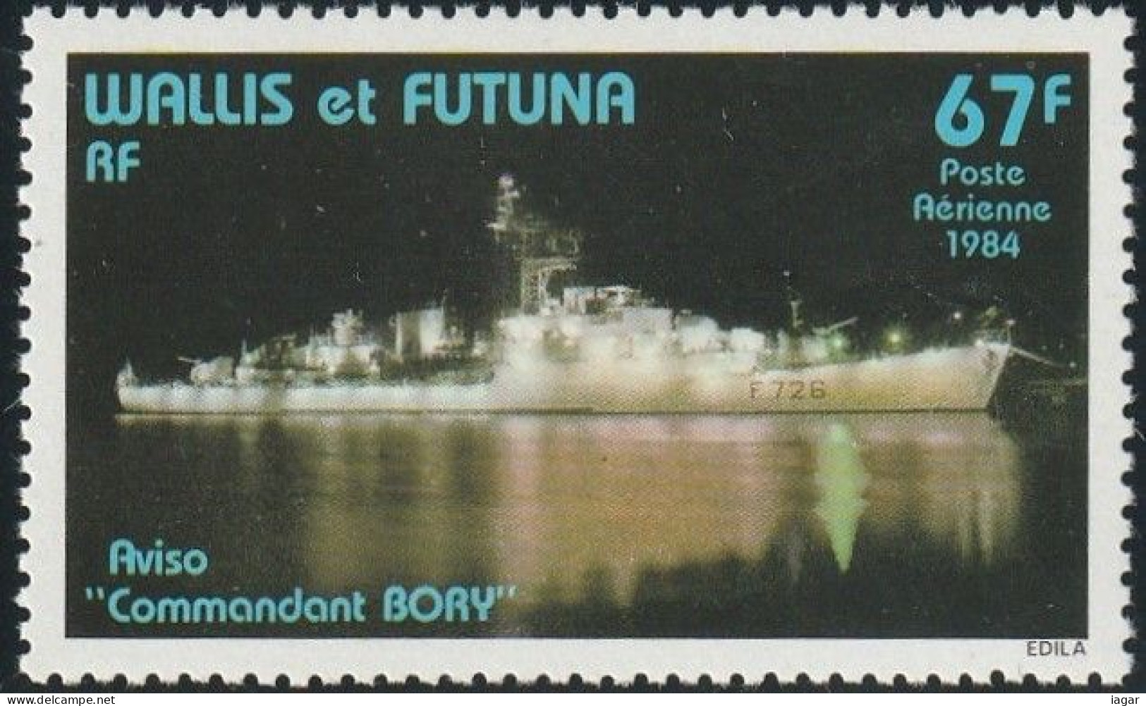 THEMATIC WARSHIP:  FRIGATE "COMMANDANT BORY"    -   WALLIS AND FUTUNA - Andere(Zee)