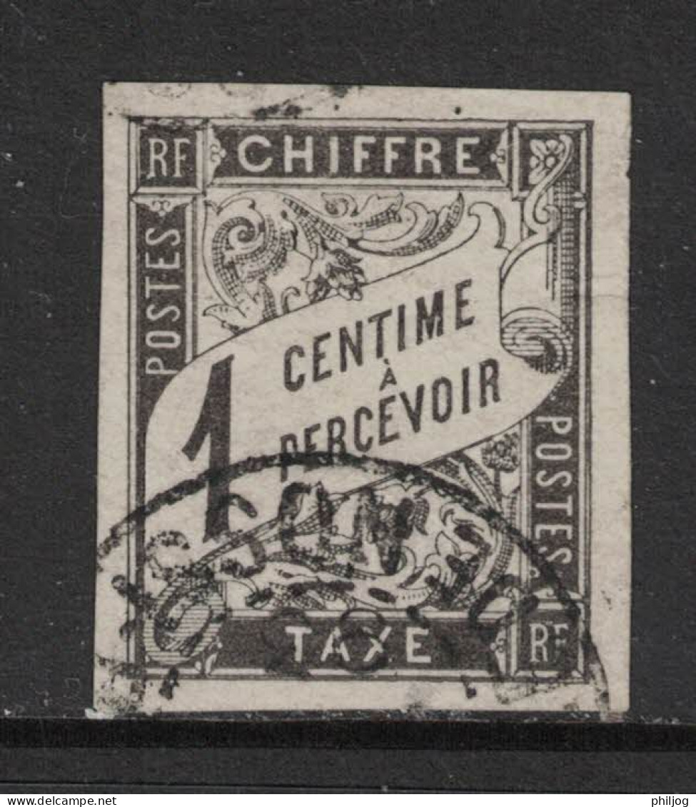 Colonies Générales 1884 - Nossi-Be - Yvert Taxe 1 Oblitéré ILE DE NOSSI-BE - Usati