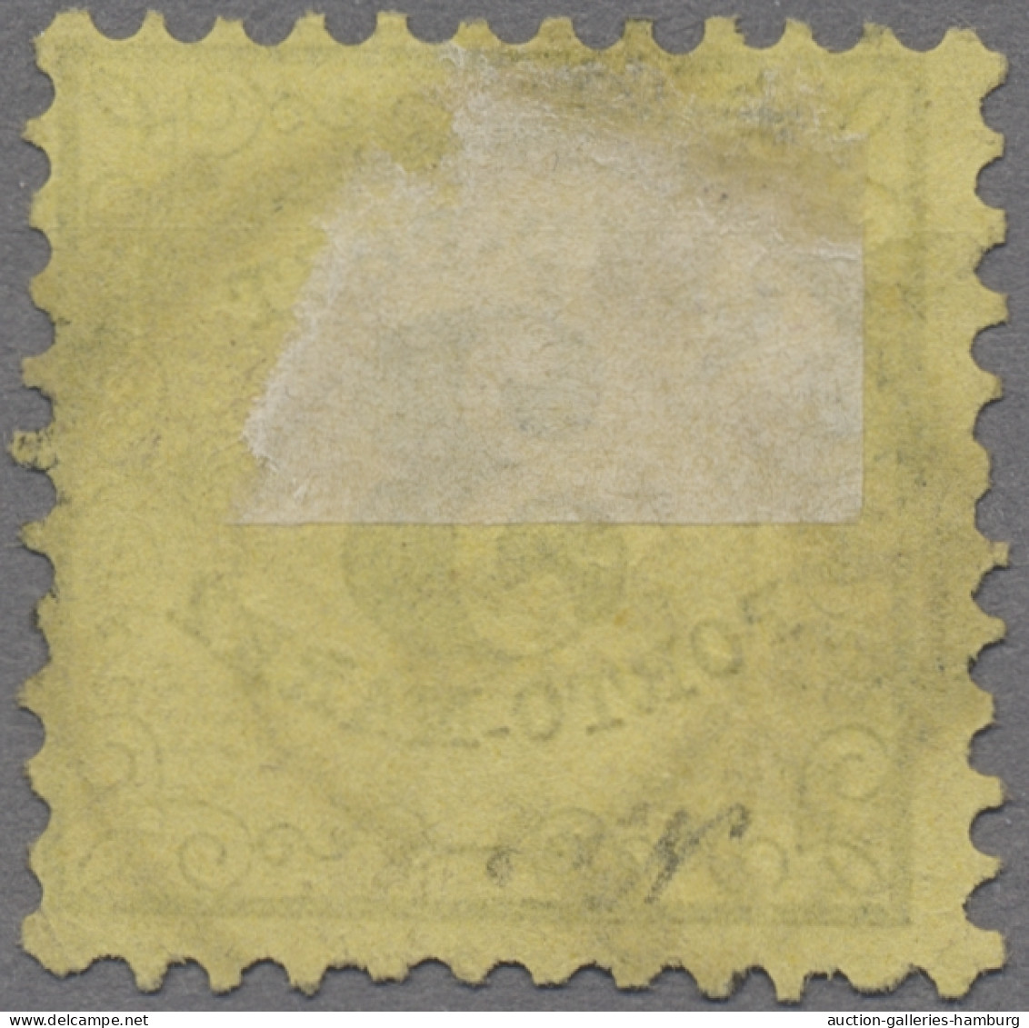 Baden - Landpostmarken: 1864ff., Ziffer Im Rankenwerk, 3 Kr. Schwarz Auf Dunkelr - Otros & Sin Clasificación