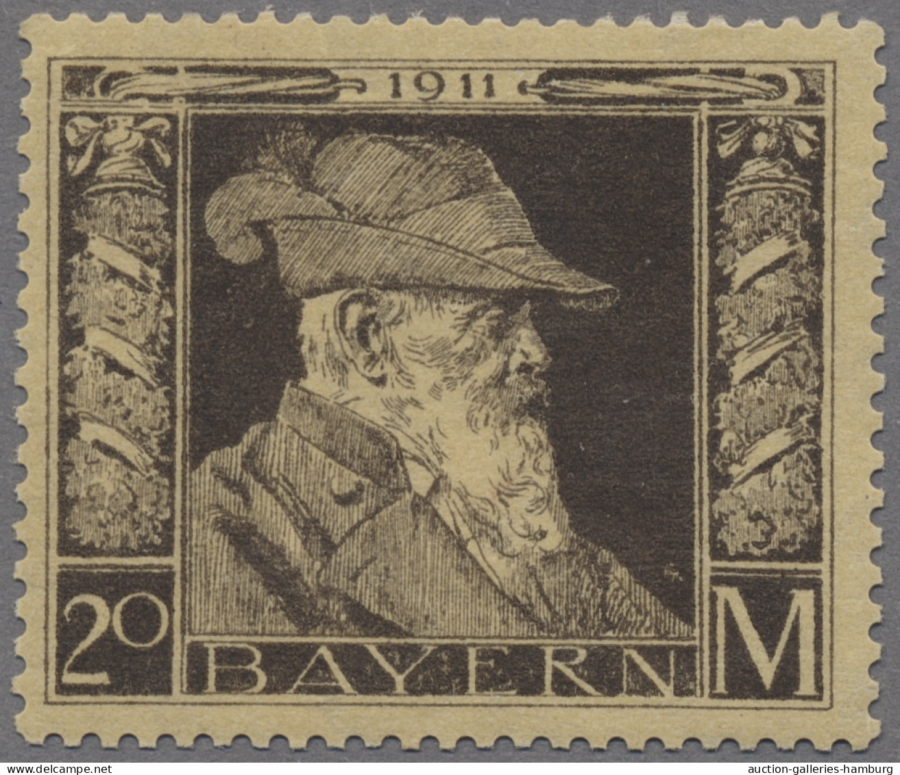 Bayern - Marken Und Briefe: 1911, Prinzregent Luitpold In Der Type I Als Ungebra - Autres & Non Classés