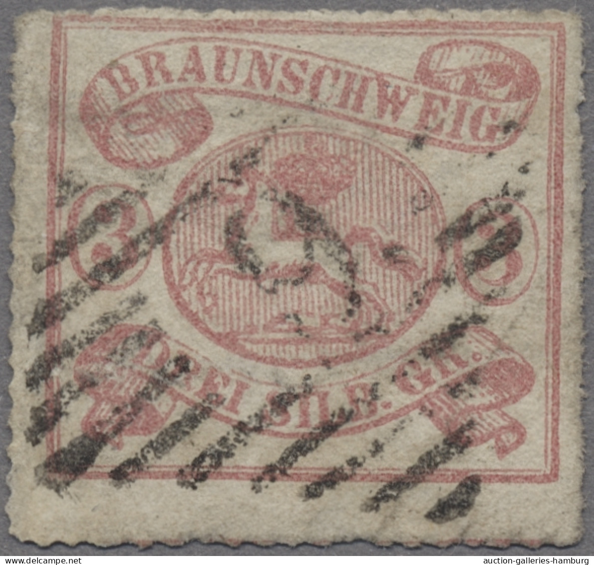 Braunschweig - Marken Und Briefe: 1864, Freimarke 3 Sgr. Mittel- Bis Lebhaftlila - Brunswick