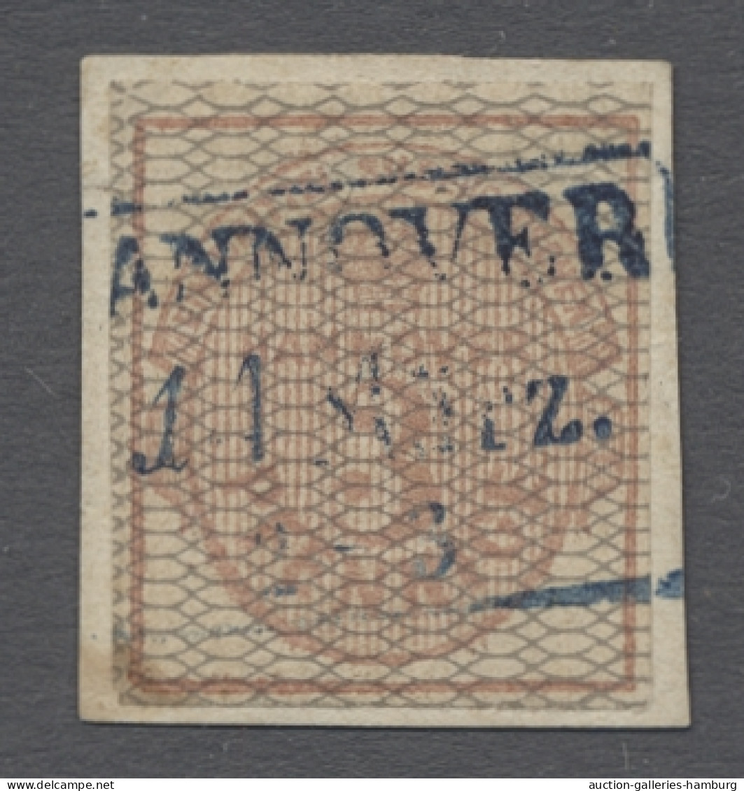 Hannover - Marken Und Briefe: 1856, Freimarke 3 Pfg./ 1/3 Sgr. Helllilakarmin Mi - Hanovre