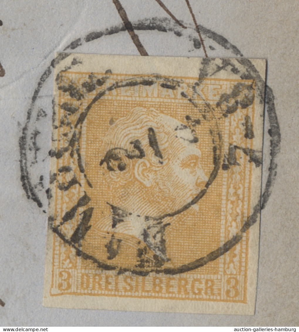 Preußen - Marken Und Briefe: 1858, "Friedrich Wilhelm IV." 3 Sgr. Gelborange, Al - Other & Unclassified