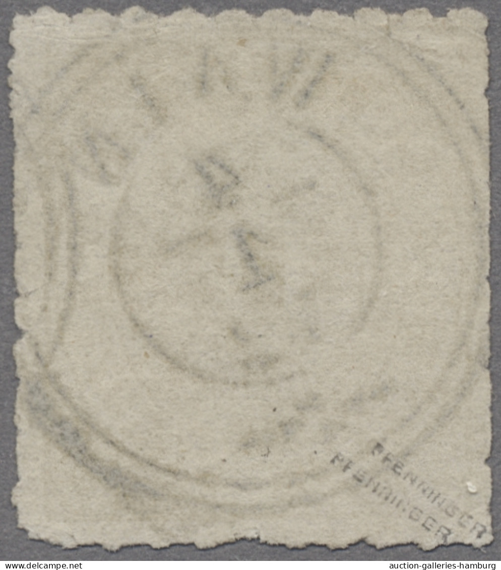 Württemberg - Marken Und Briefe: 1872, Ziffern Im Oval, Durchstochen, 14 Kr. In - Otros & Sin Clasificación